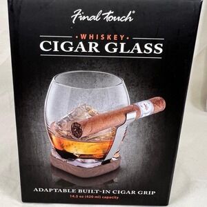 Final Touch Whiskey Cigar Glass